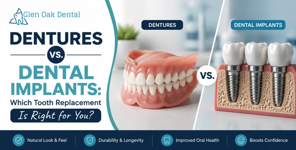 Dentures vs. Dental Implants